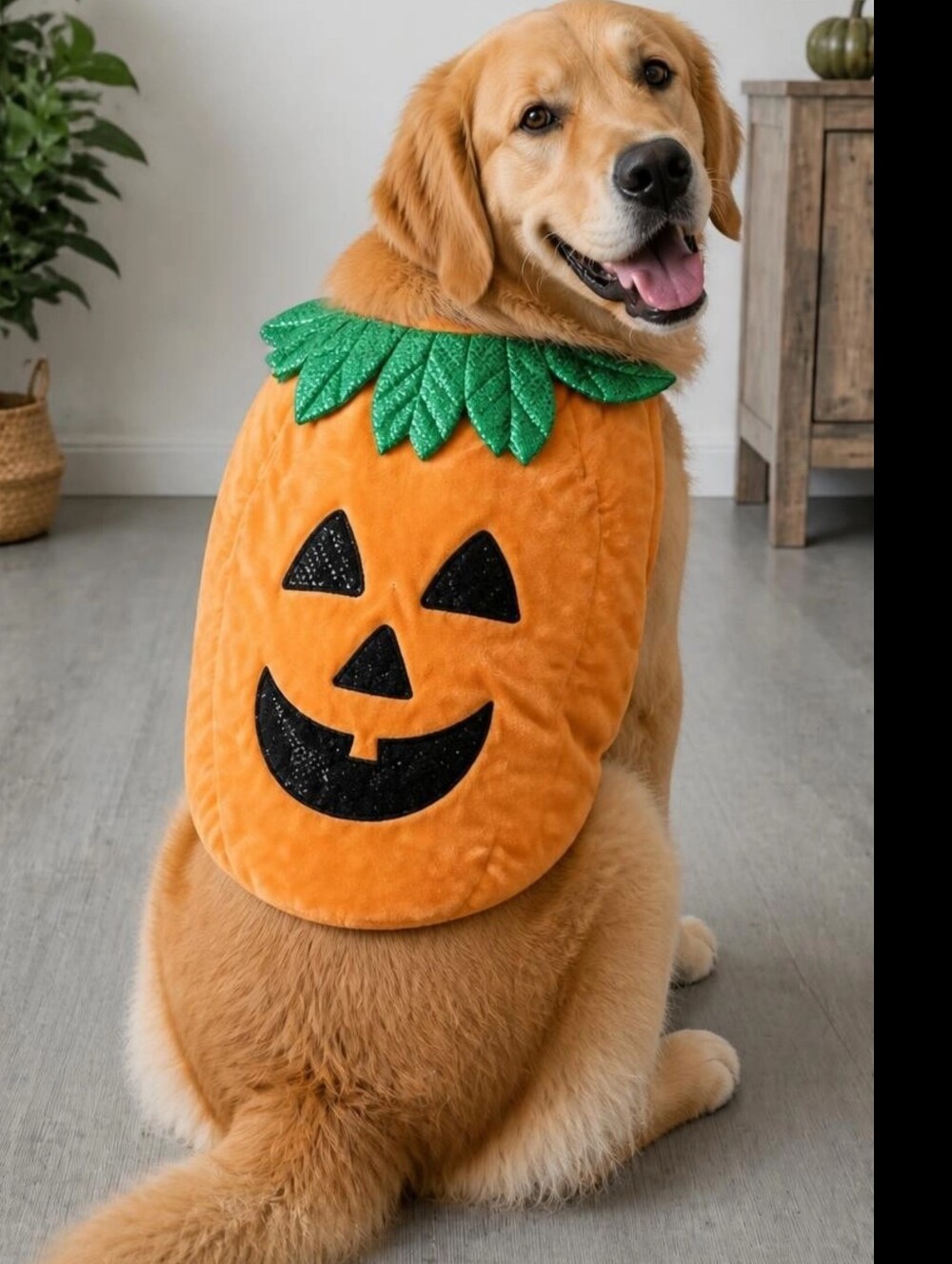 NWOT Thrills & Chills Pumpkin Dog Costume XXL